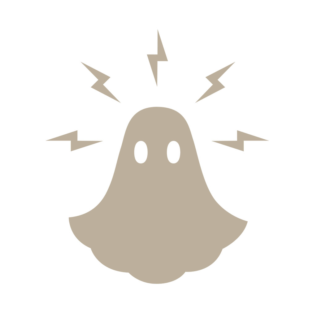 Iki's ghost mascot footer icon